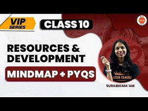 VIP Series | Resources PYQs & Mind Map | Resources and Development | Class 10 Geography Chapter-1