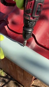 Rain gutter from PVC pipe 💧