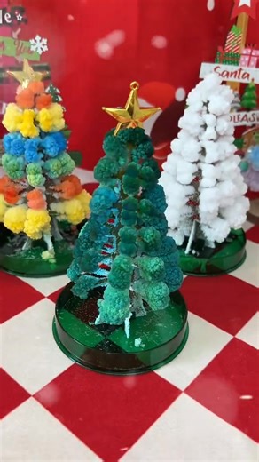 Watch the magic happen overnight! ✨ This Magic Growing Christmas Tree sprouts colorful, vibrant crystals all by itself! 🌈 A mesmerizing DIY decor for your home. A fun, safe STEM experiment and the perfect unique gift! 🎁 https://www.inquirefor.com/products/magic-christmas-tree-2 | Inquirefor