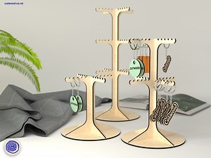 Keychain Display Stand Laser Cut File: 3 Designs (ai SVG PDF) - Etsy