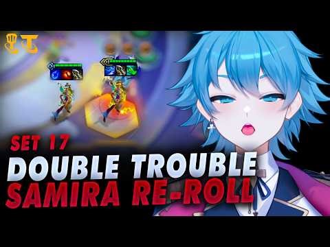 🫵Auto Click Kalau Dapet, Double Trouble Samira Two Tanky Re-roll TFT Set 17