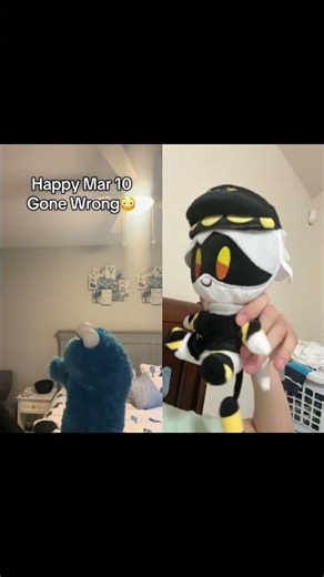 N's reaction to Bowser beating up Cookie Monster for dating Princess Peach during Mar10 Day