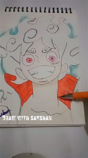 Luffy from one piece 🧩 | Luffy drawing so easy?!#shortvideo #anime