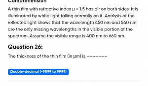 A thin film with refractive index \mu = 1.5 has air on both sid... | Filo
