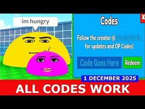 *ALL CODES WORK* Eat Blobs Simulator ROBLOX | DECEMBER 1, 2025