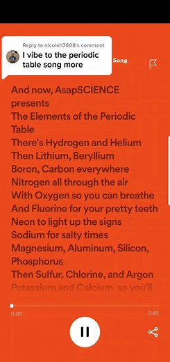 Replying to @nicoleh7608 here is the #periodotictable Song #asapscience
