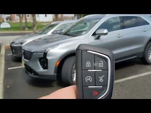 2025 Cadillac XT4 350T How to operate remote start keyfob remote control to start engine key fob