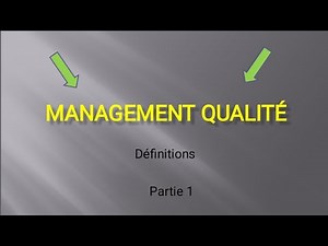 systeme de management qualité iso 9000 (partie 1)