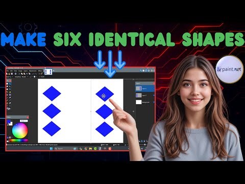 How To Make Six Identical Shapes In Paint.Net | Quick & Easy Tutorial (2025)