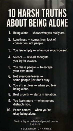 10 Uncomfortable Facts About 10 Harsh Truths About Being Alone #motivation #shorts #psychology