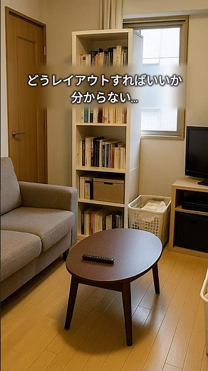狭い部屋、どうレイアウトすればいいか分からない... #インテリア #インテリア雑貨 #1人暮らし #収納