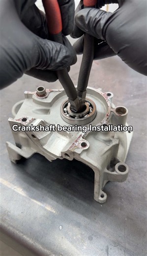 Installing crank bearings in the engine case