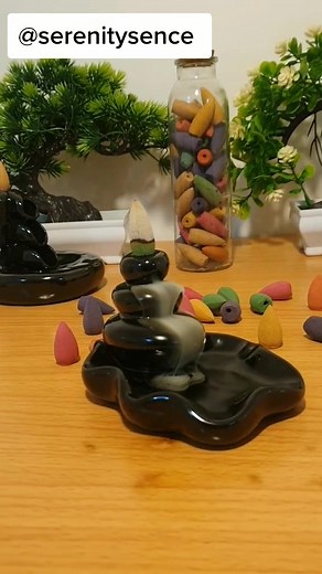 incense burner ASMR 😌 #incenseburners #aroma #asmr #fountain #calm #calmness