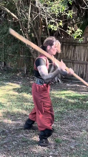 Just messing around. Have a great day! #flowartist #flowarts #martialarts #shieldmaiden #ebbandflow