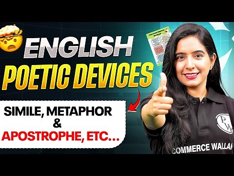 Poetic Devices | Figures of Speech | Literary Devices ✅Easy Explained | English Grammar & Literature