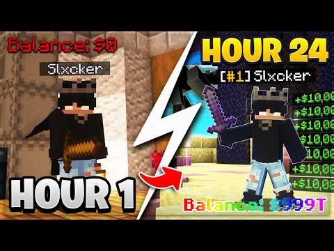 MY *RICHEST* 24 HOURS EVER ON *NEW* MINECRAFT DUNGEONS SERVER! (SOTW) | TalonMC