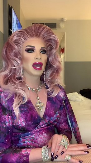 #britanysilvstedt #dragshow #transformationchallenge #violette #purple #bigwolf