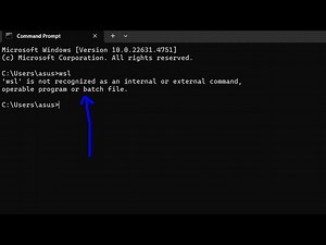 How to fix wsl is not recognized as an internal and external command Error