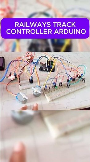 🚂 Arduino Controls a Mini Railway! #arduino#diy
