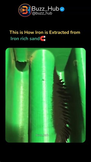 Iron Extraction from the iron ore sand using 🧲. #iron #extraction #ironextraction #magnetic #magnet