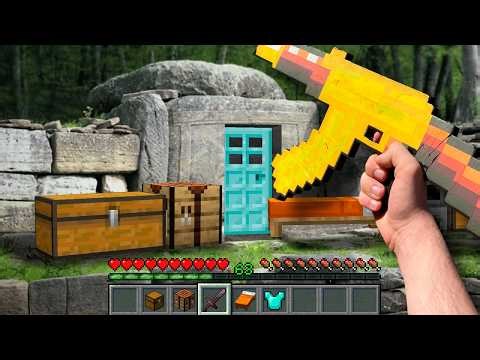 Minecraft in real life POV CRAFT GOLDE ITEM Realistic Minecraft vs Real Life