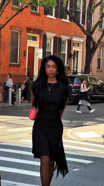 Stylish Black Dress Fashion in NYC