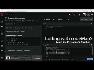 (SCRAPPED) Codewars 7 kyu Count the Divisors of a Number JavaScript