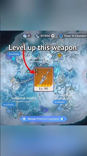 How to lvl up Exaiphanes Blade #genshinimpact #genshin #snezhnaya #dothingsyoudontwanttodo
