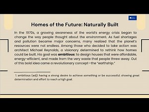 🏡 Homes of the Future: Naturally Built | Read & Learn 3 – Sustainable Living