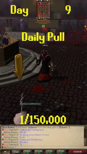 Daily new fang pull #osrs #rsps #runescape #gamble #gaming #fun #new #daily #shorts #youtubeshorts