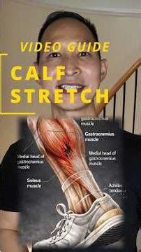 Calf Stretch - Video Guide - Advanced #selfcare #painrehabb #mobility #plantarfasciitisrelief