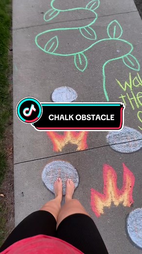 Coolest Chalk Obstacle Course for Kids