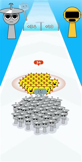 Sprunki grey Run vs yellow Mod OC #incredibox #sprunki #youtubeshorts #gaming