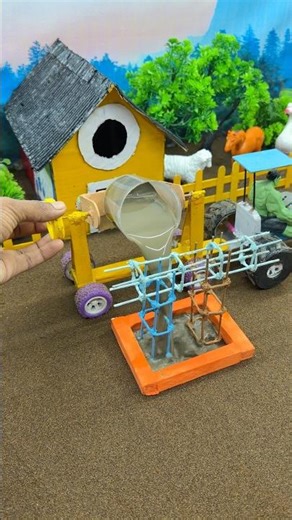 Extreme Mini Tractor Excavator Machine | DIY Mini Construction