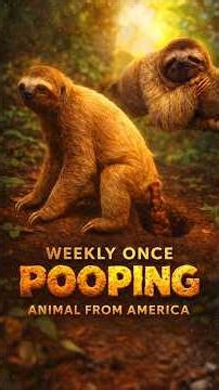 Do THREE Toed Sloths Really Lose 30% Body Weight After Pooping?❓#shortvideo #ytshorts #viralshorts