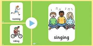 Action Verbs Display PowerPoint