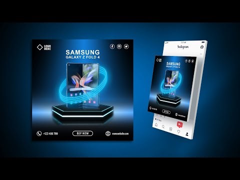 Samsung Galaxy Social Media Post Design | Photoshop Tutorial