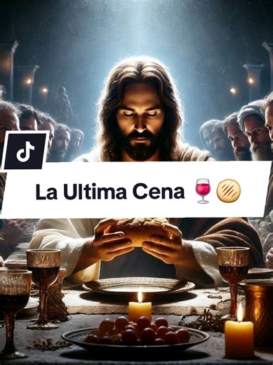 ⚠️La Ultima Cena 🍷🫓..!!!⚠️ La Última Cena, narrada en los Evangelios (Mateo 26:17-30, Marcos 14, Lucas 22, Juan 13), fue la comida final de Jesús con sus apóstoles antes de su crucifixión. Describe la celebración de la Pascua donde Jesús instituye la Santa Cena. Jesús anuncia que será traicionado por uno de los doce, parte el pan (su cuerpo) y comparte la copa (su sangre del nuevo pacto), estableciendo el perdón de pecados y prometiendo volver a beber del fruto de la vid en el reino de Dios. P