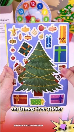Christmas Tree Sticker | nhãn dán cây thông giáng sinh