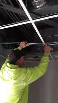 ceiling grid cross tee installation