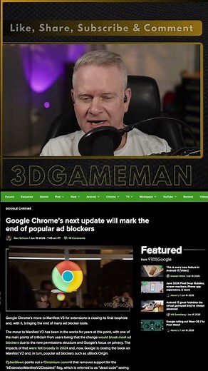 Google Chrome Ends Ad Blockers