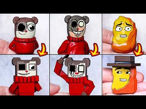 [FNF] Making Minecraft TWIDDLEFINGER & Nugget Sculptures Timelapse Complation