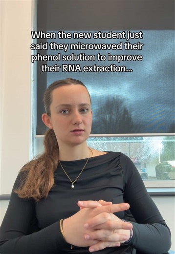 and just like that it’s time to evacuate the building and buddy is doing a lit review instead of a lab project 😭 (PSA- please do not do this phenol is very toxic and volatile) #lab #phd #biology #uni #pcr