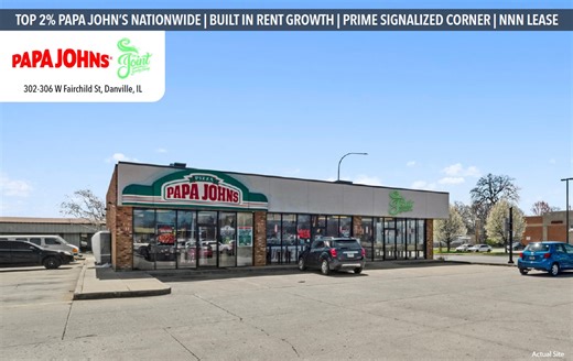 302-306 W Fairchild St, Danville, IL 61832 - Papa John's/The Joint Smoke Shop | LoopNet