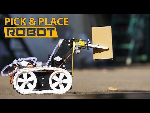 Motion Controlled Pick & Place Obstacle Avoider Robotic Vehicle | DIY Robotics