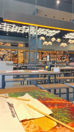 Finding this out made my life so much easier #chopsticks #hack #helpful #relatabl #fyp