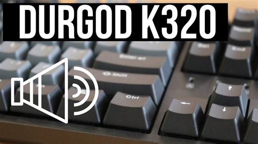 Durgod Taurus K320 TKL Cherry MX Brown typing sounds no talking