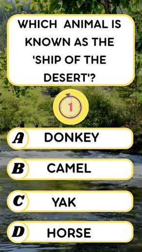 GK questions in English | Animal Trivia game question (P1)#quiz #shorts #trivia