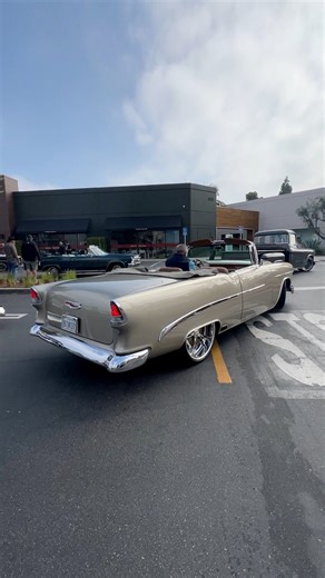 12K views · 1.2K reactions | Stunning 1955 Chevy Convertible we spotted at Qruisinpch !! #55chevy #trifiveera #trifive #trifivechevy | Tri-Five Era | Facebook