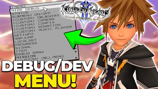 The Kingdom Hearts 2 developer debug menu is amazing